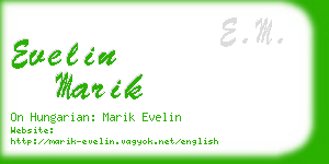 evelin marik business card